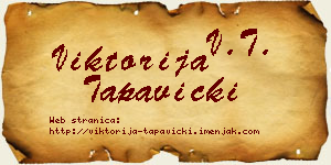 Viktorija Tapavički vizit kartica